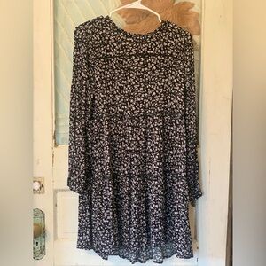 Black and White Floral Dress